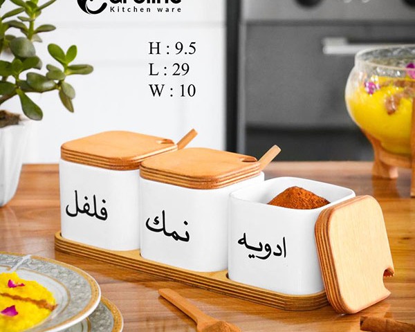 ادویه سه عددی زیر چوبی رادوین کارولین