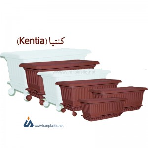 فروش عمده گلدان مستطیل کنتیا کارخانه گلسرخ