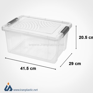 باکس مستطیل 16 لیتری لیمون پلاستیک 2400