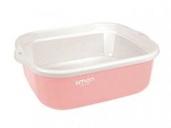 ست آبکش و لگن نسیم پلاستیک لیمون