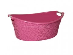 لگن بیضی دسته استیل لیمون پلاستیک