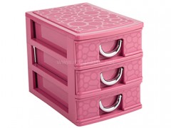 دراور سه کشوی سایز 6 پلاستیک لیمون