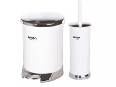 سطل و فرچه گرد درب کروم لیمون