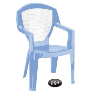 صندلی پایه پلاستیکی دو رنگ پلاستیک ناصر 884