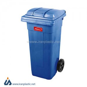 سطل زباله پدالی چرخدار ناصر پلاستیک مدل 5125