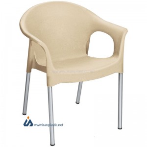 صندلی پایه فلزی دسته دار ناصر پلاستیک 990