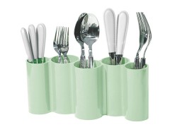 جا قاشقی 5 خانه پلاستیک لیمون