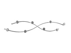 رخت آویز دیواری طرح موج