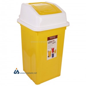 سطل زباله 40 لیتری درب بادبزنی ماهینی