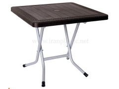 میز پایه فلزی تاشو پلاستیکی ناصر پلاستیک 423
