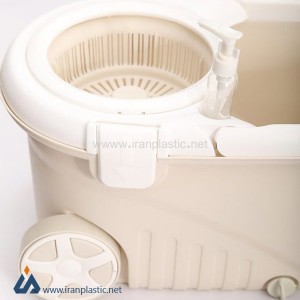 زمین شور چرخشی چرخدار سبد پلاستیکی شایلین 1020
