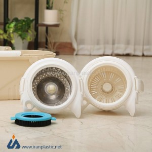 زمین شور چرخشی چرخدار سبد پلاستیکی شایلین 1020