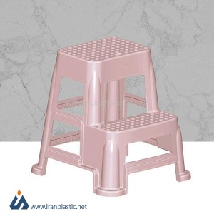 چهارپایه دوپله بلند ناصر پلاستیک مدل 1616