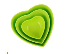 کاسه قلب سه سایز زیباسازان پلاستیک کد 32143