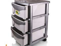 فایل سه طبقه کشویی زیباسازان پلاستیک کد 37013