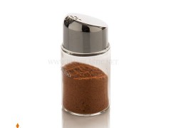 نمک پاش سرکج درب کروم زیباسازان پلاستیک سایز یک کد 13034