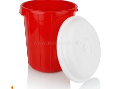 سطل زباله پارسا سایز یک 20 لیتری ایده آل پلاستیک کد 251