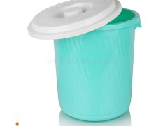 سطل زباله 530 دربدار ایده آل پلاستیک کد 222