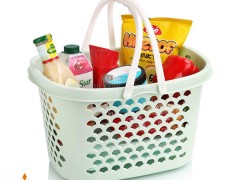 سبد خرید دسته پلاستیکی گلرخ سایز 3 پلاستیک ایده آل