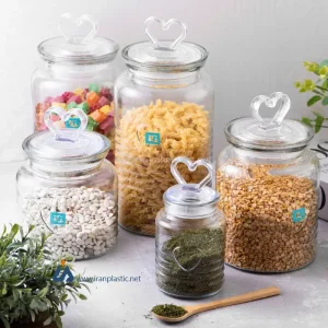 بانکه جبوبات شیشه ای خطی در قلبی پیشگامان بلور