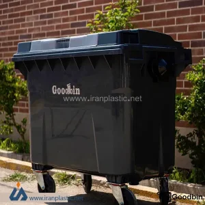 سطل زباله ۶۶۰ لیتری دو درب گودبین پلاستیک