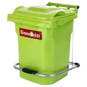 سطل زباله پدال فلزی 12 لیتری گودبین پلاستیک