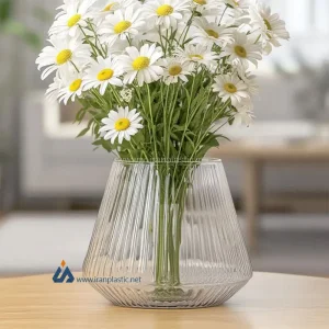 گلدان مینا خطی بلور پیشگامان