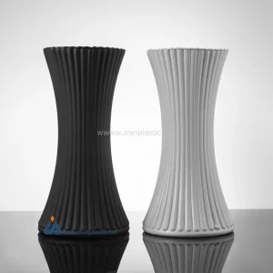 گلدان شیپوری خطی پیشگامان بلور مدل 9075