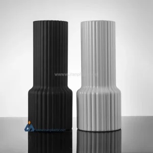 گلدان سفید مشکی اسمارت پیشگامان بلور