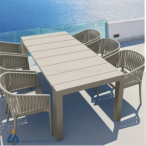 میز ناهارخوری جدید حصیربافت ناصر پلاستیک کد 442