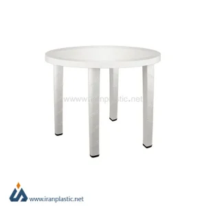 میز نهار خوری گرد 4 نفره ناصر پلاستیک کد 822
