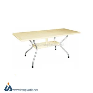 میز پایه فلزی پلاستیکی 6 نفره ناصر پلاستیک کد 921