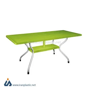 میز پایه فلزی پلاستیکی 6 نفره ناصر پلاستیک کد 921