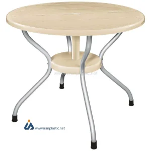 میز نهارخوری گرد پلاستیکی ناصر پلاستیک کد 922