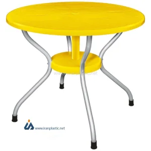 میز نهارخوری گرد پلاستیکی ناصر پلاستیک کد 922