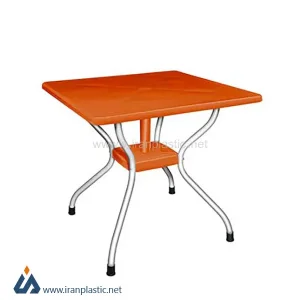 میز نهارخوری مربع پایه فلزی ناصر پلاستیک 923
