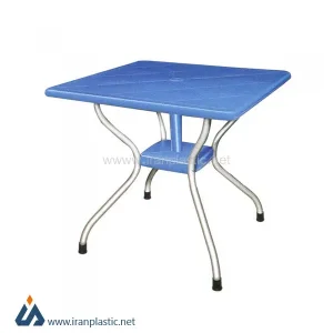 میز نهارخوری مربع پایه فلزی ناصر پلاستیک 923