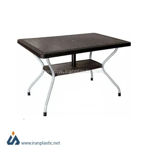 میز نهار خوری حصیربافت پلاستیکی ناصر کد 621