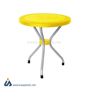میز حصیربافت پایه فلزی پلاستیک ناصر 422
