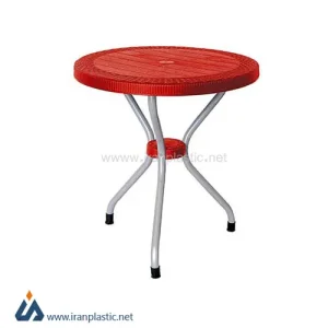 میز حصیربافت پایه فلزی پلاستیک ناصر 422