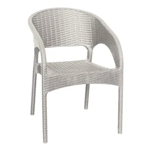 صندلی حصیر بافت پایه فلزی ناصر پلاستیک مدل 992