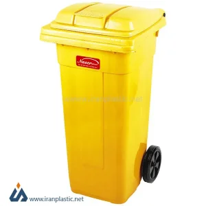 سطل زباله چرخ دار ناصر پلاستیک 5120