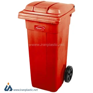 سطل زباله چرخ دار ناصر پلاستیک 5120