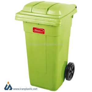 سطل زباله چرخ دار ناصر پلاستیک 5100