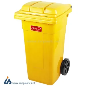 سطل زباله چرخ دار پلاستیک ناصر 5100
