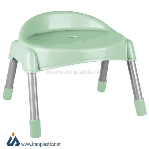 چهار پایه پشتی دار پایه فلزی کوتاه ناصر پلاستیک کد 662