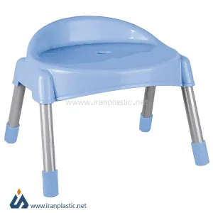 چهار پایه پشتی دار پایه فلزی کوتاه ناصر پلاستیک کد 662