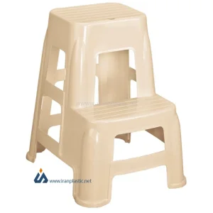 چهارپایه دوپله بلند سوپر ناصر پلاستیک 1618