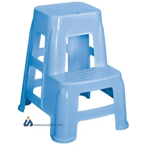 چهارپایه دوپله بلند سوپر ناصر پلاستیک 1618