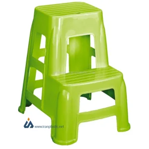 چهارپایه دوپله بلند سوپر ناصر پلاستیک 1618